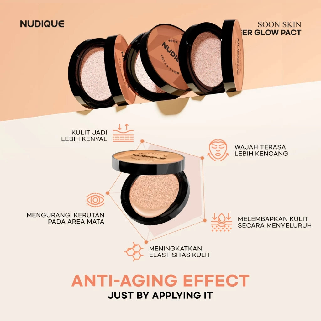 NUDIQUE Soon Skin Sheer Glow Pact (15gr)