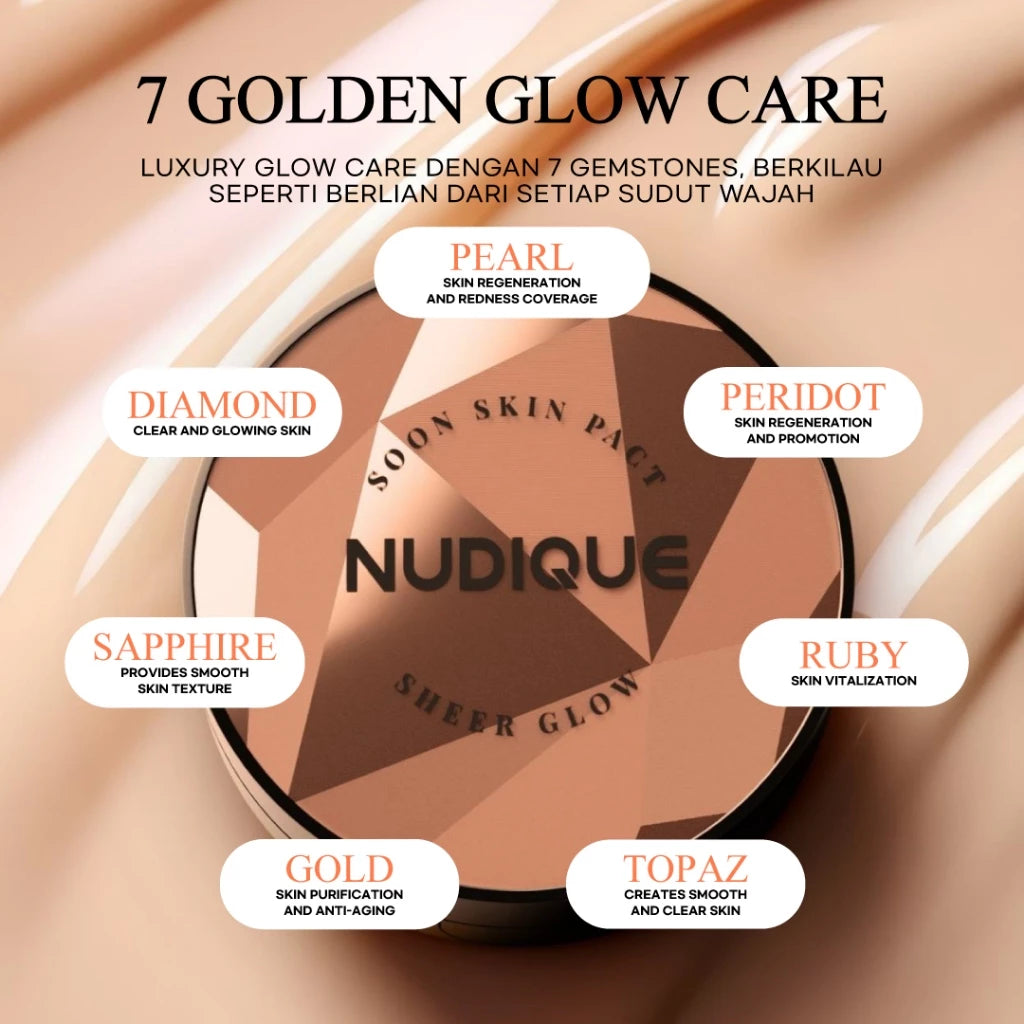 NUDIQUE Soon Skin Sheer Glow Pact (15gr)