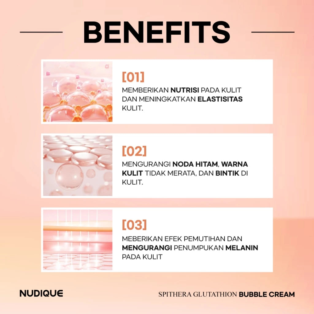 NUDIQUE Spithera Glutathione Bubble Cream